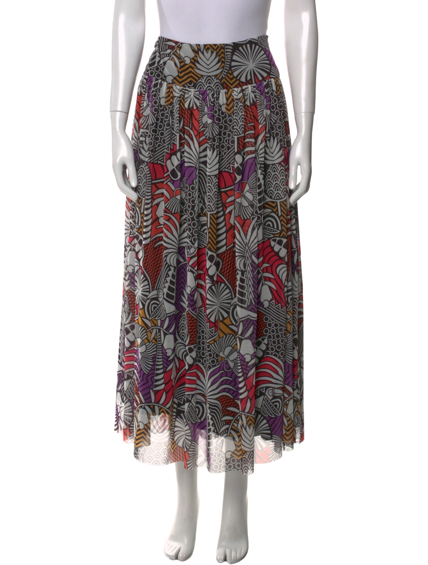 Farm Rio Printed Midi Length Skirt