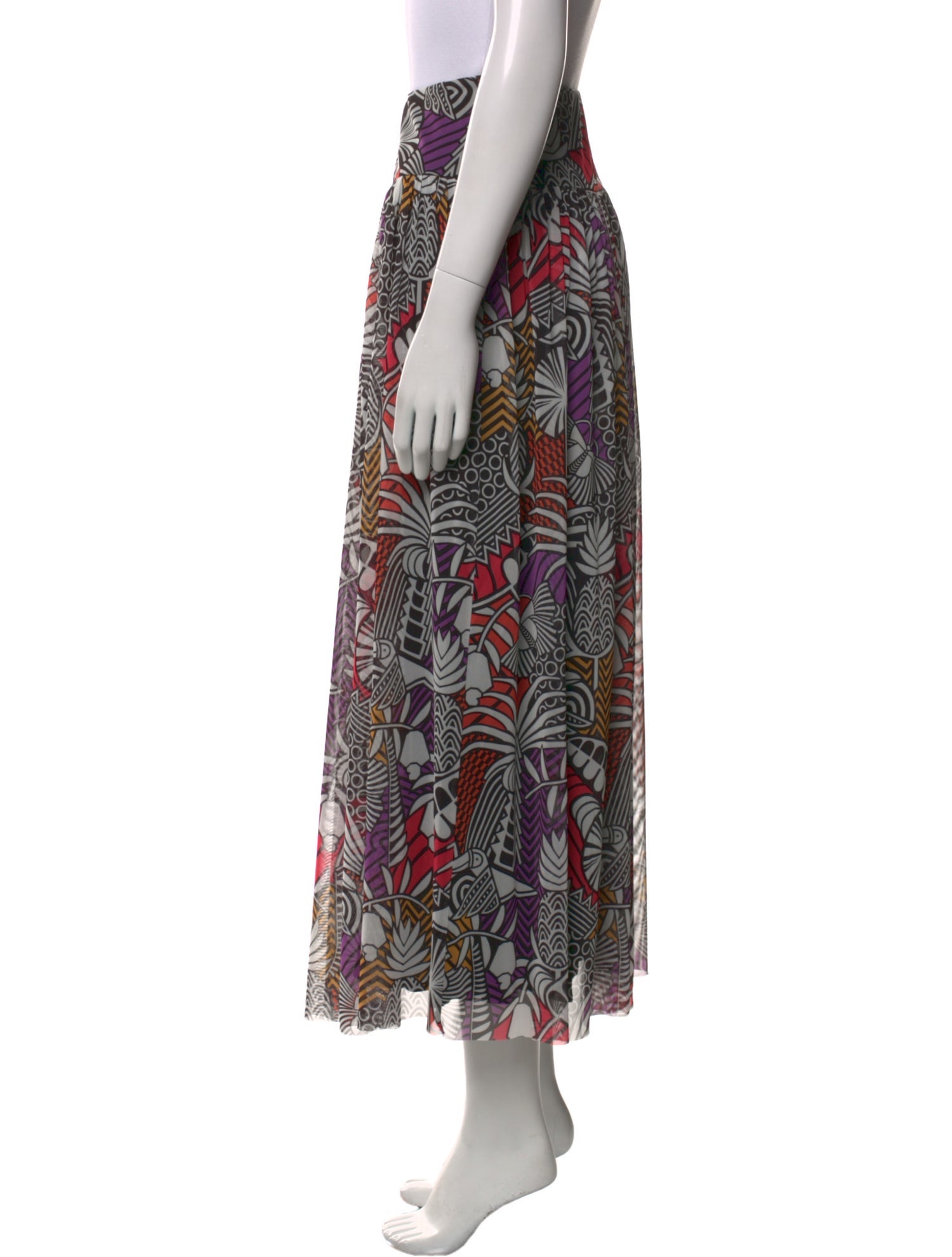Farm Rio Printed Midi Length Skirt