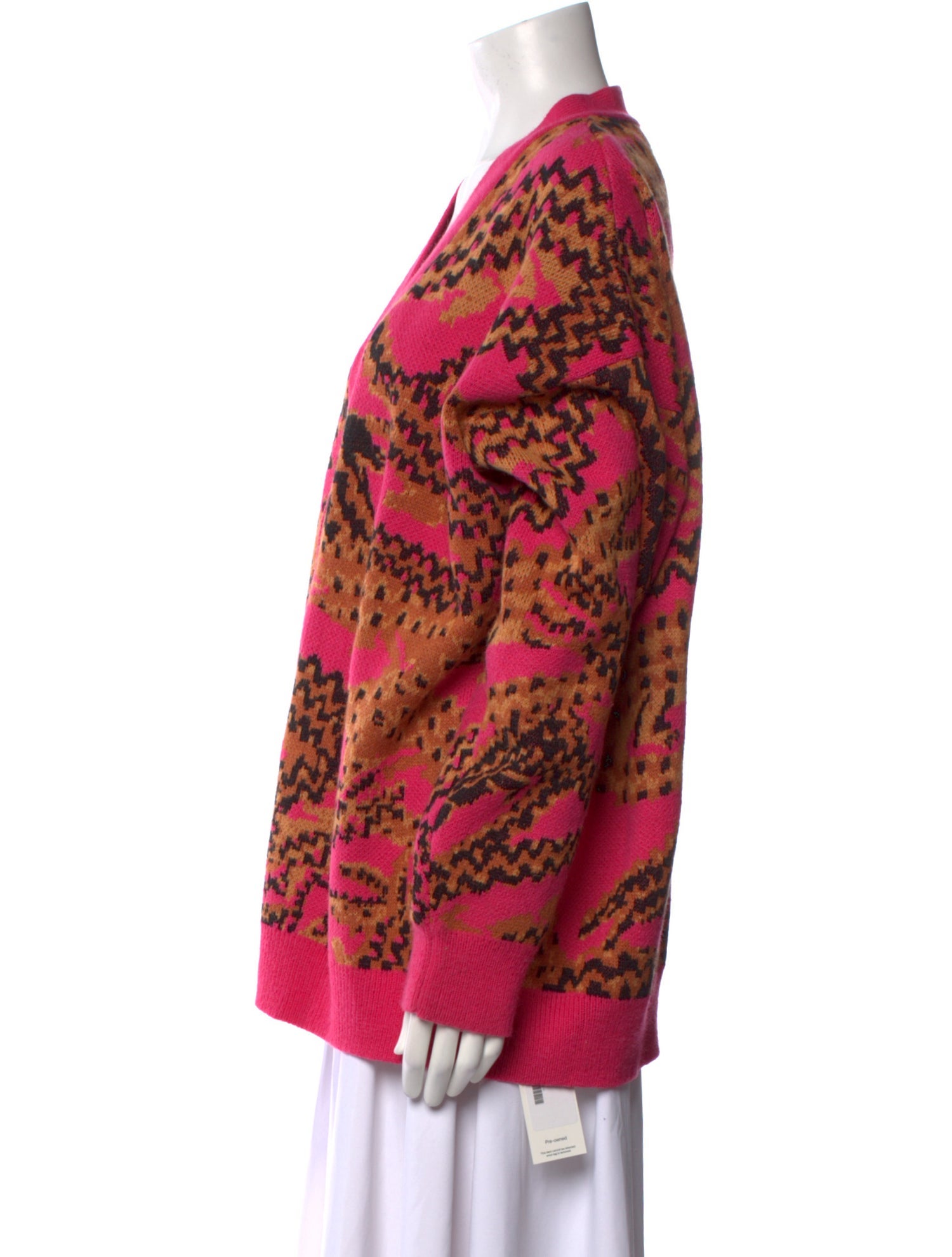 Farm Rio Printed V-Neck Sweater