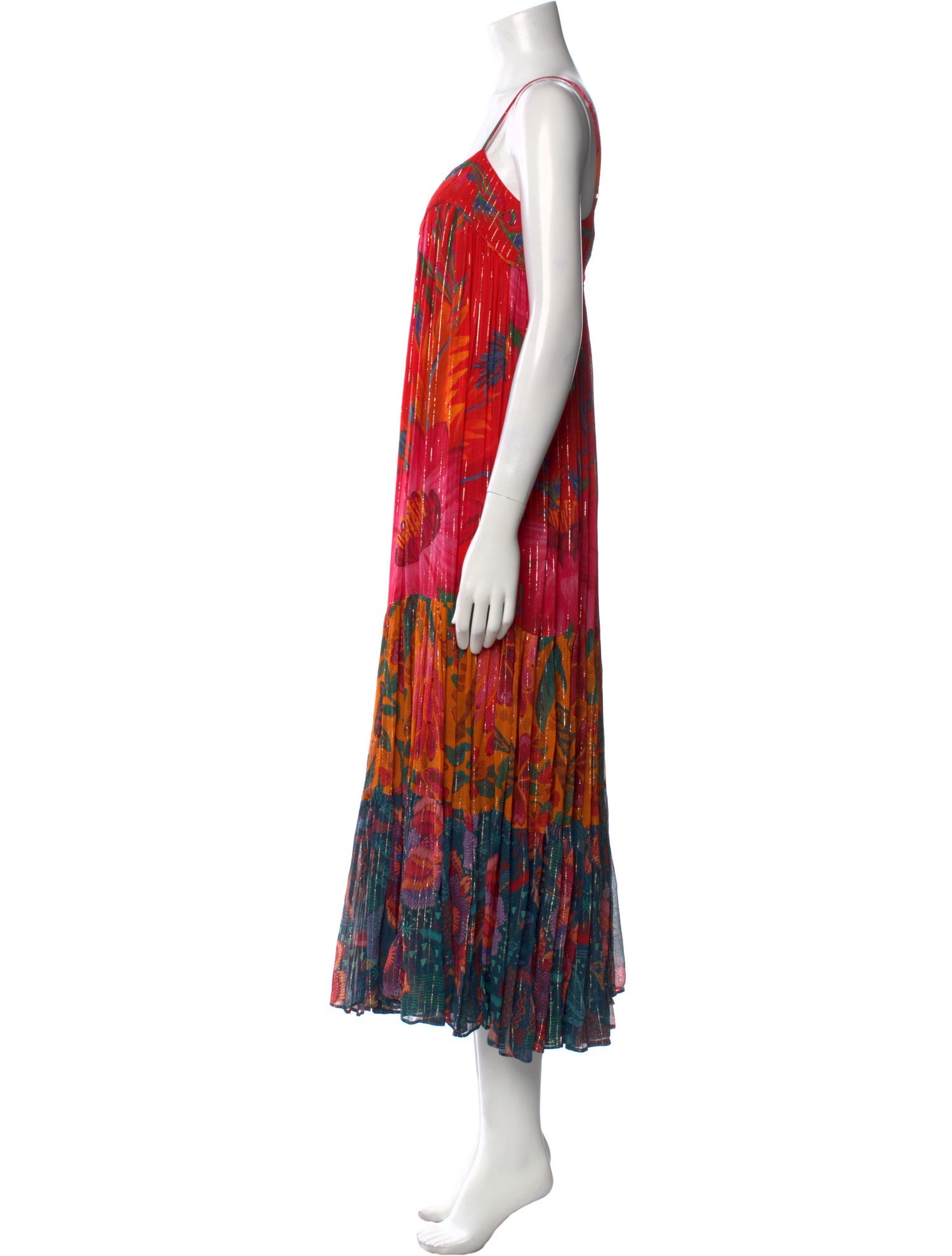 Farm Rio Floral Print Long Dress