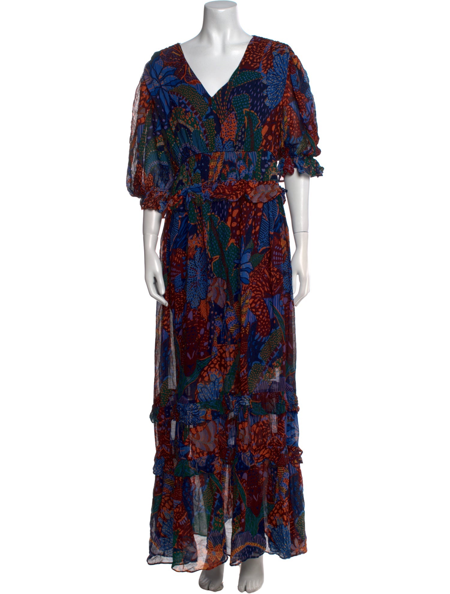 Farm Rio Printed Long Dress