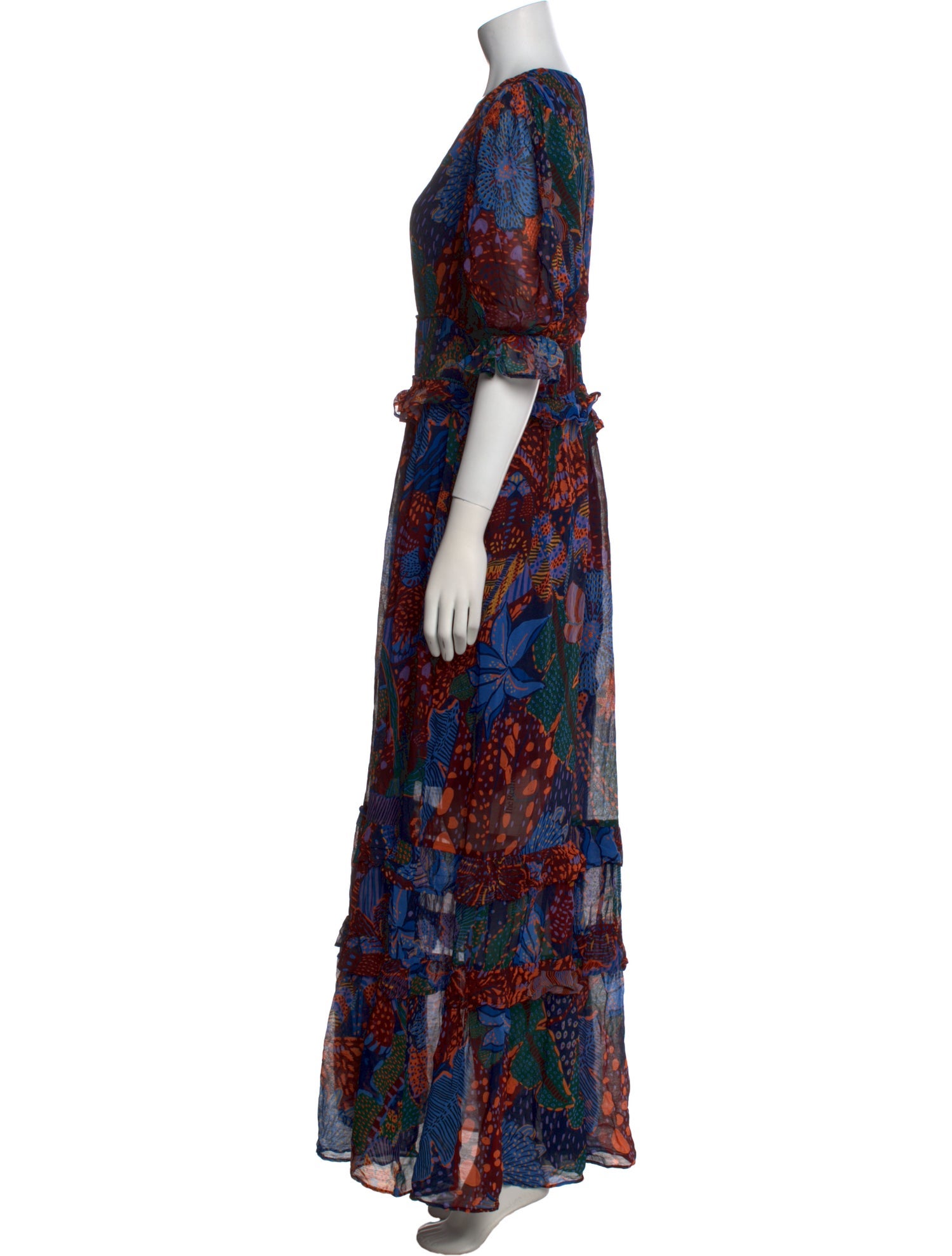 Farm Rio Printed Long Dress
