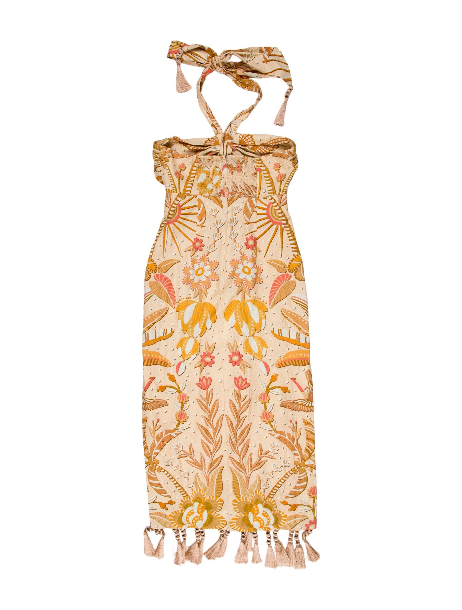 Farm Rio Linen Midi Length Dress