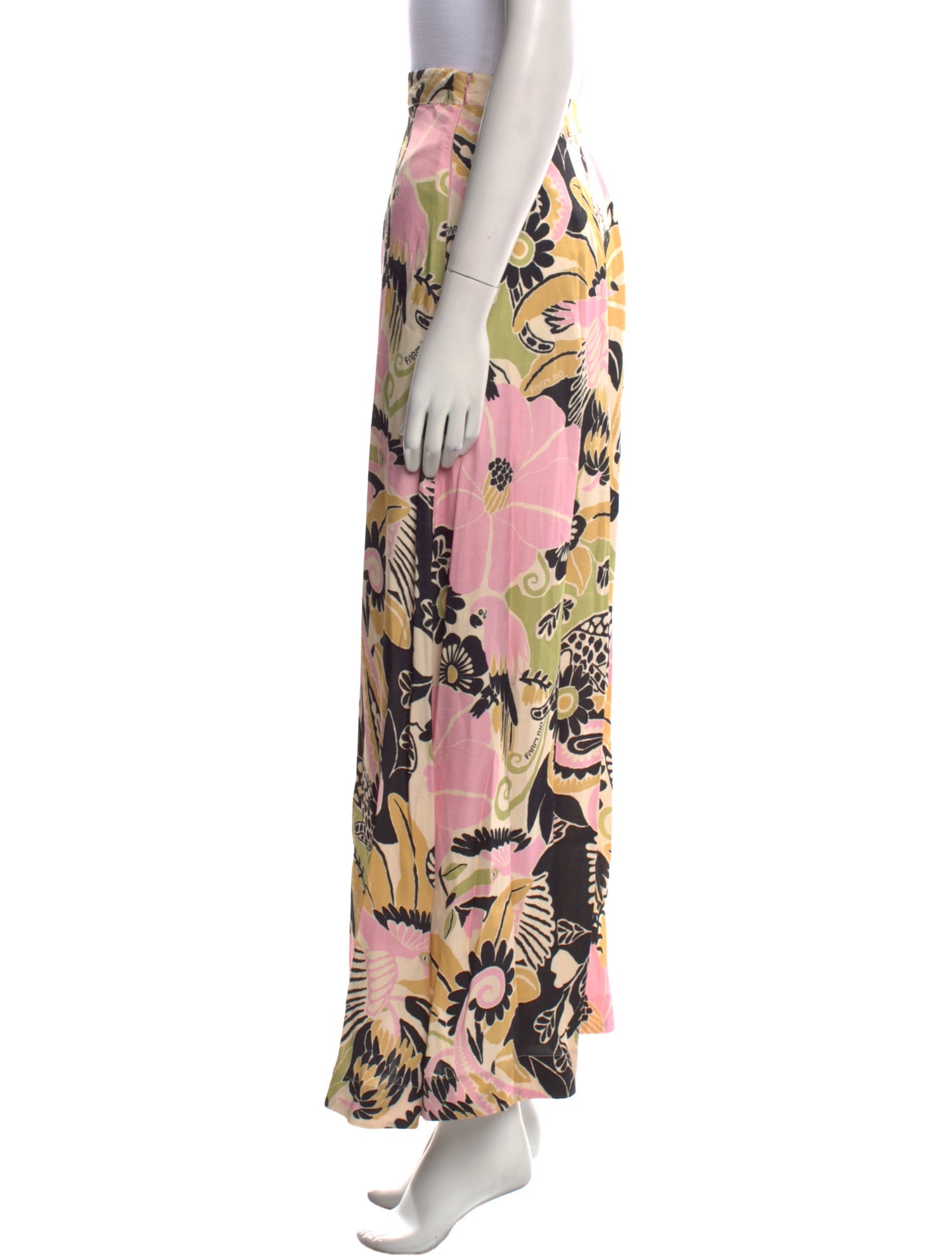 Farm Rio Floral Print Long Skirt