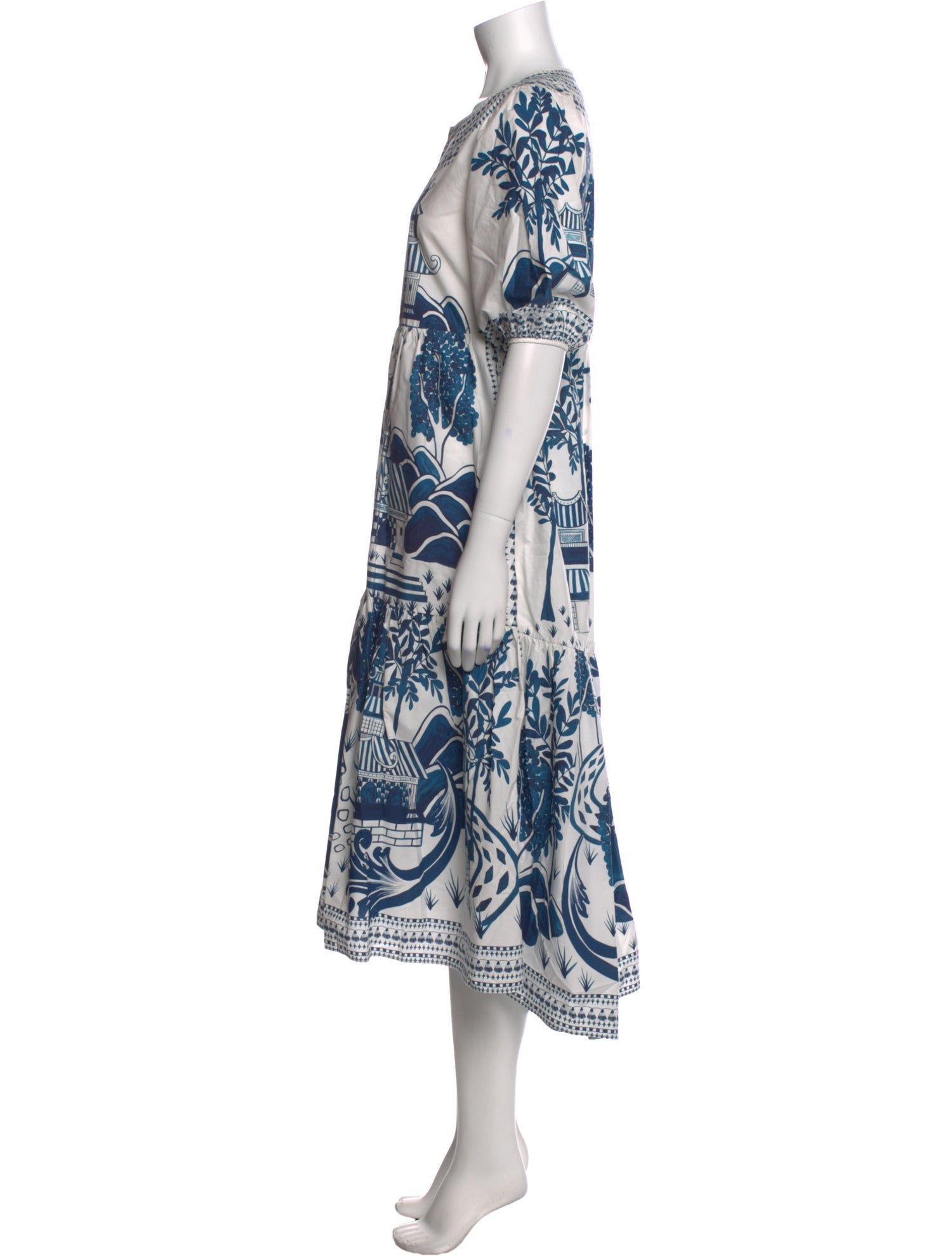 Farm Rio Printed Long Dress