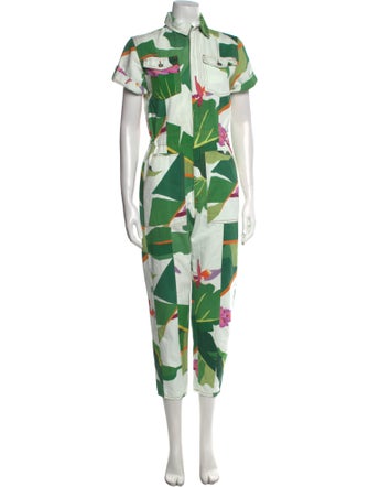 Farm Rio Floral Print Jumpsuit