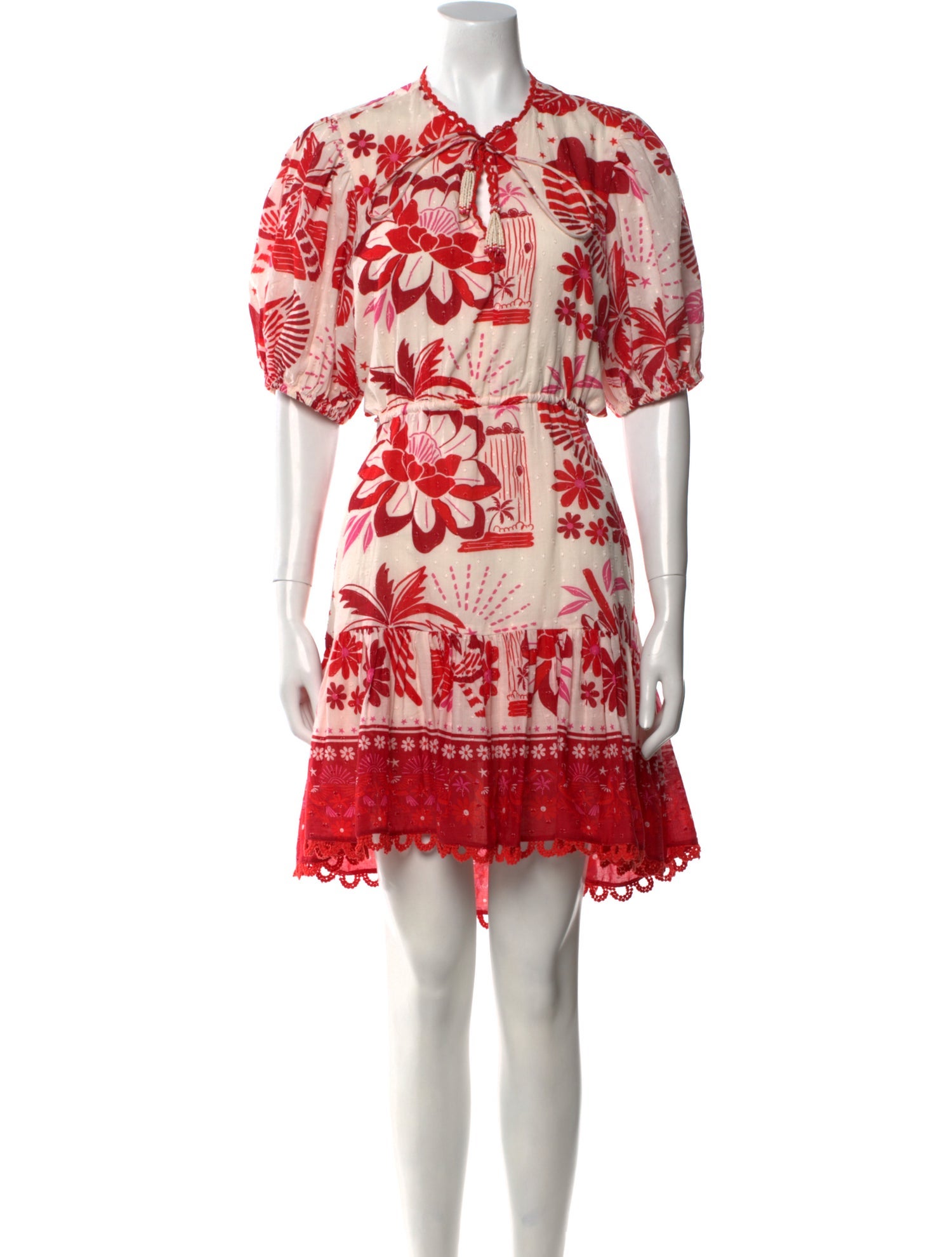 Farm Rio Printed Knee-Length Dress