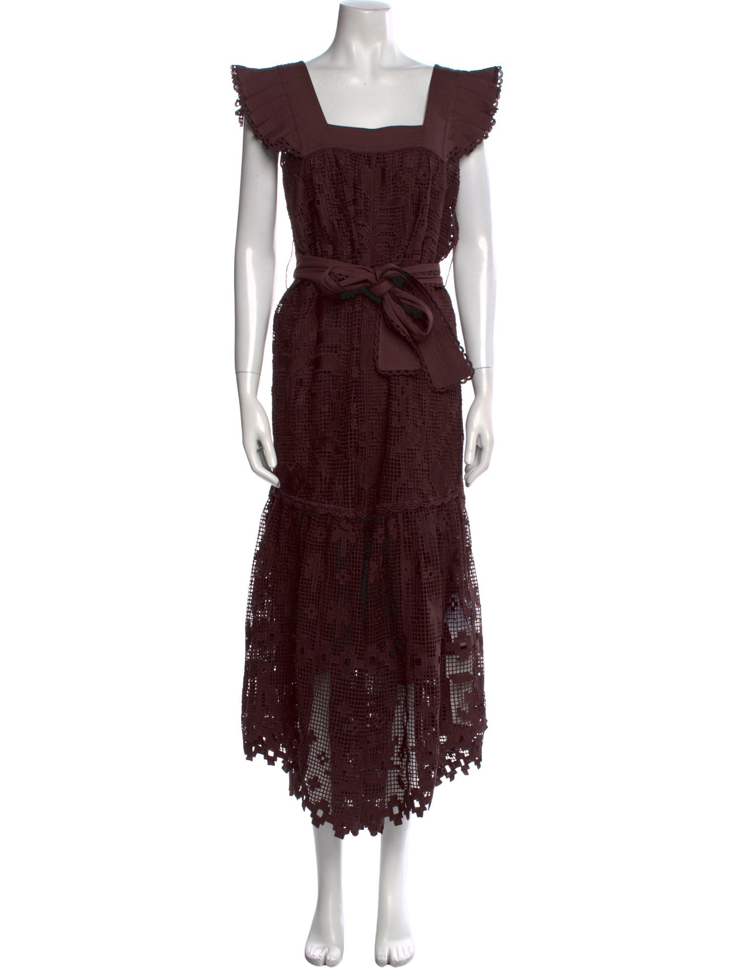 Farm Rio Square Neckline Long Dress