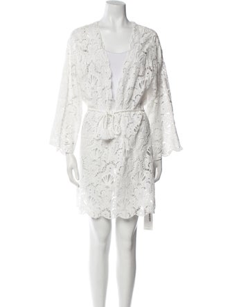 Farm Rio Lace Pattern Mini Dress