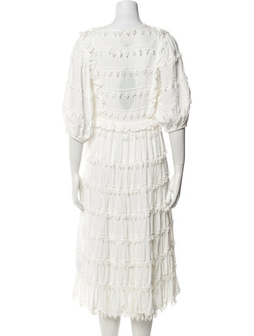 Farm Rio V-Neck Midi Length Dress