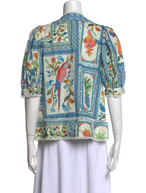 Farm Rio Paisley Print V-Neck Tunic