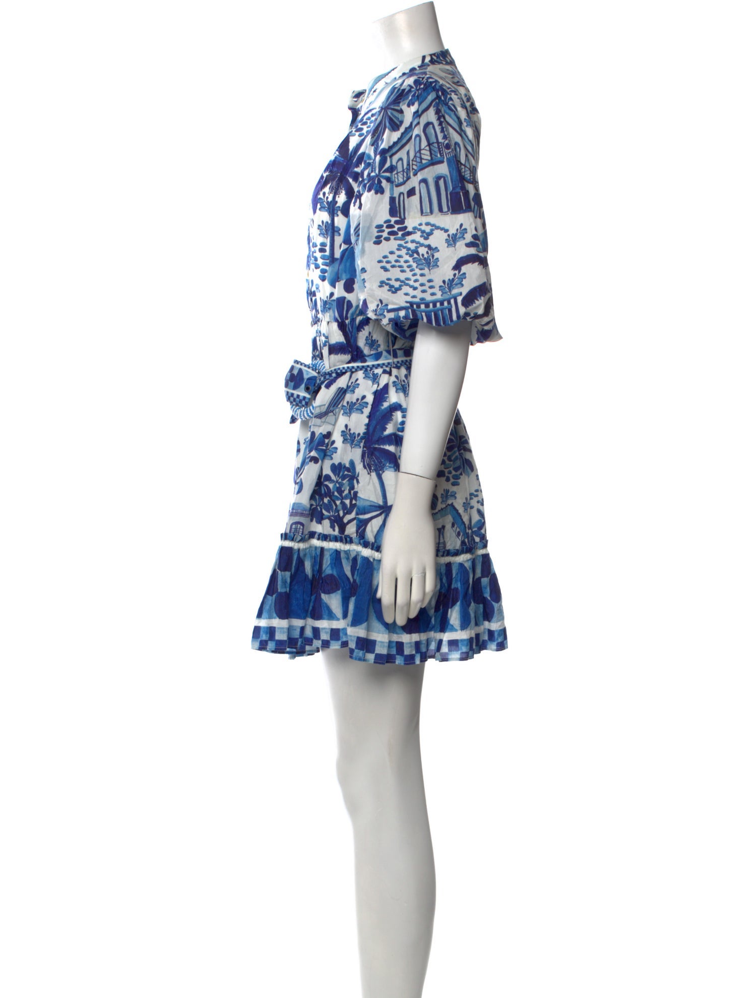 Farm Rio Floral Print Mini Dress