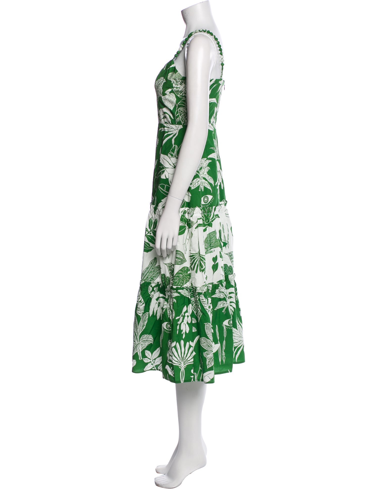 Farm Rio Floral Print Midi Length Dress
