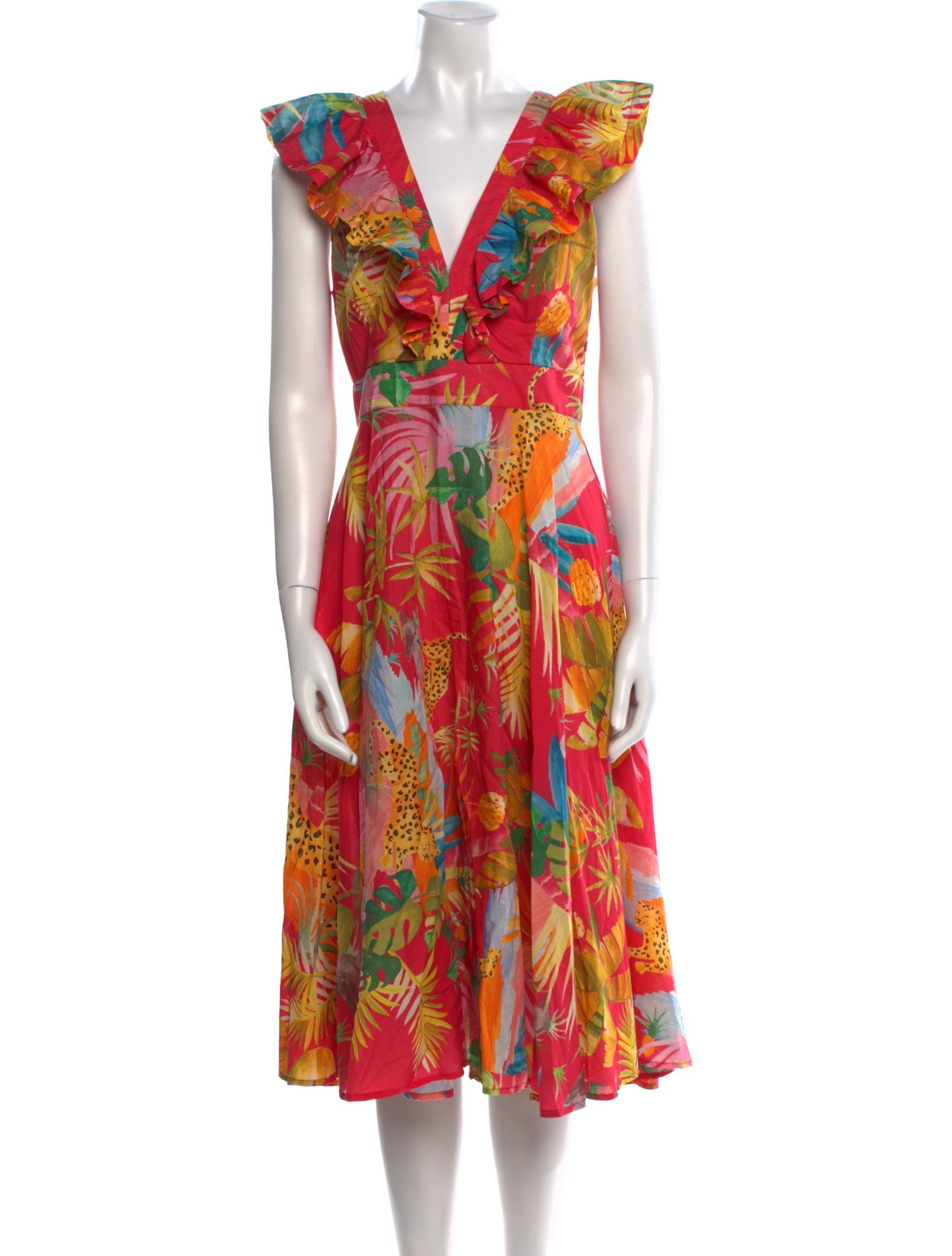 Farm Rio Floral Print Long Dress