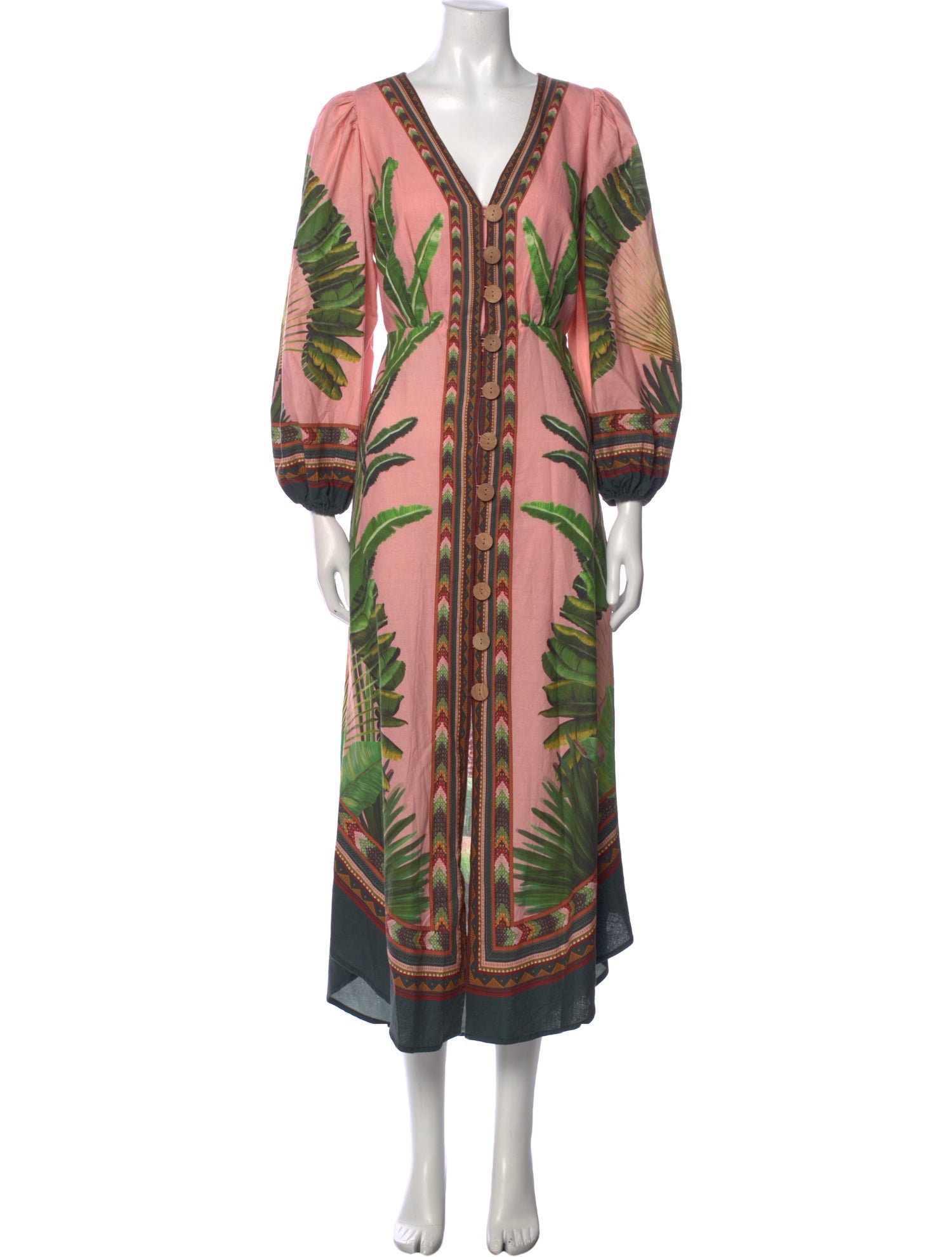 Farm Rio Linen Long Dress