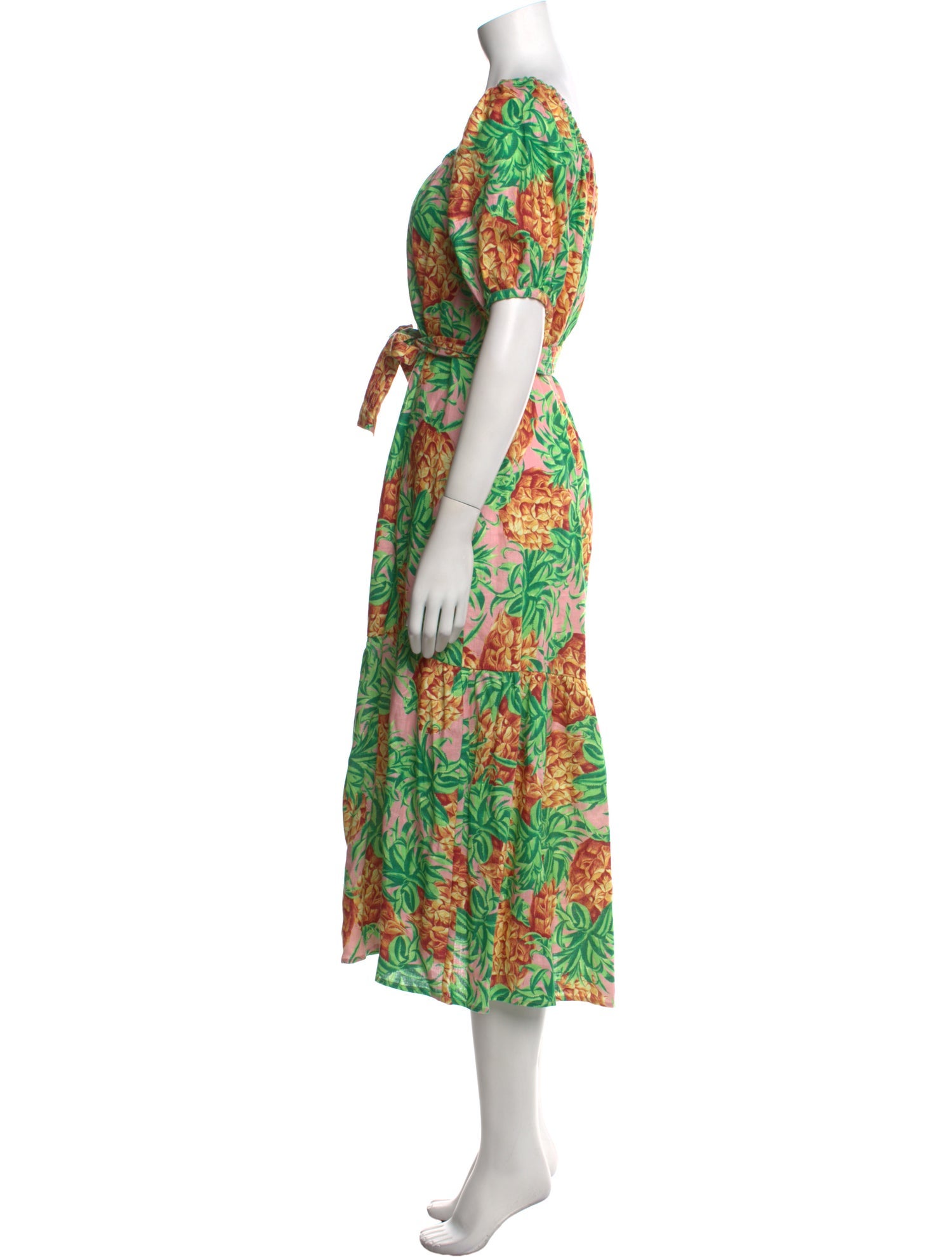 Farm Rio Linen Long Dress w/ Tags