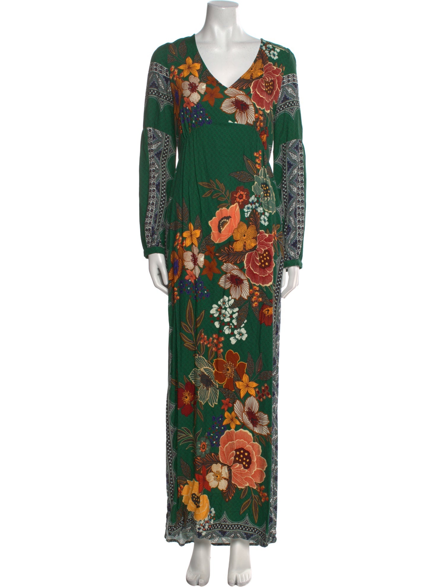 Farm Rio Floral Print Long Dress