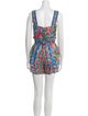 Farm Rio Printed Square Neckline Romper