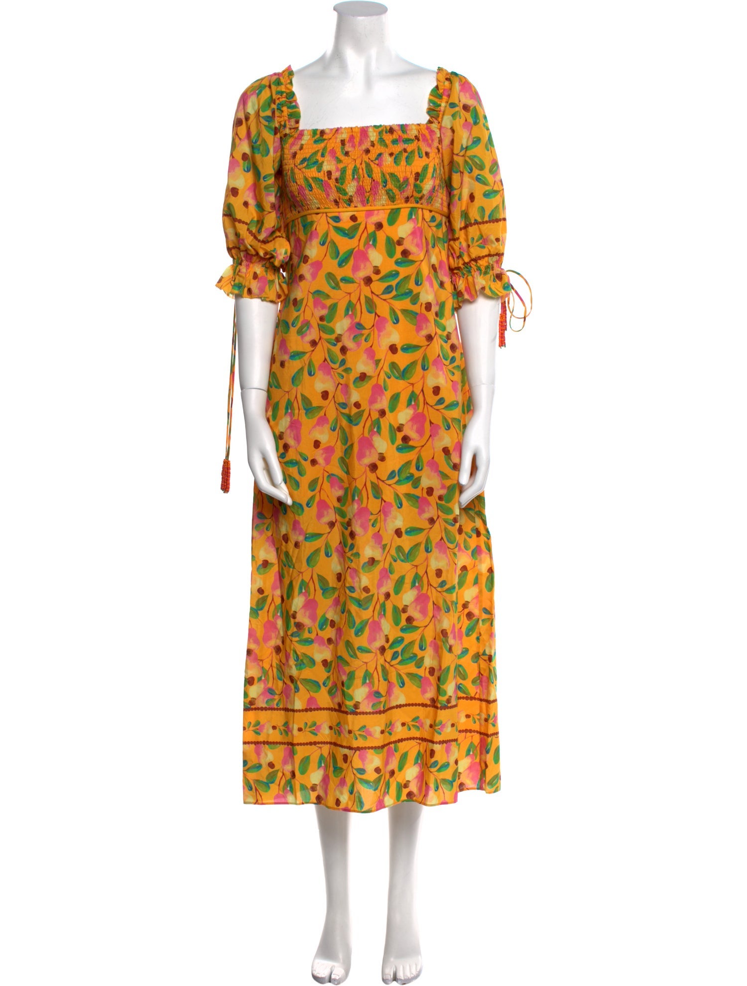 Farm Rio Floral Print Long Dress