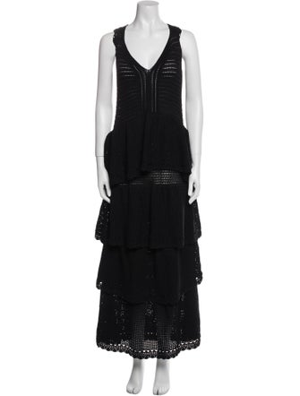 Farm Rio V-Neck Long Dress