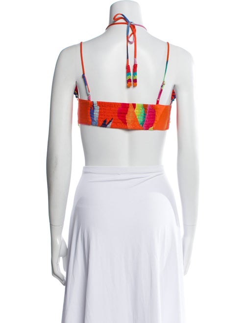 Farm Rio Printed V-Neck Crop Top