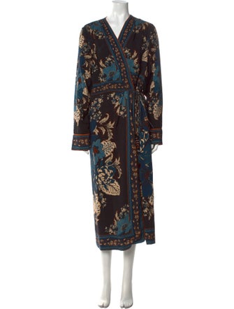 Farm Rio Floral Print Long Dress