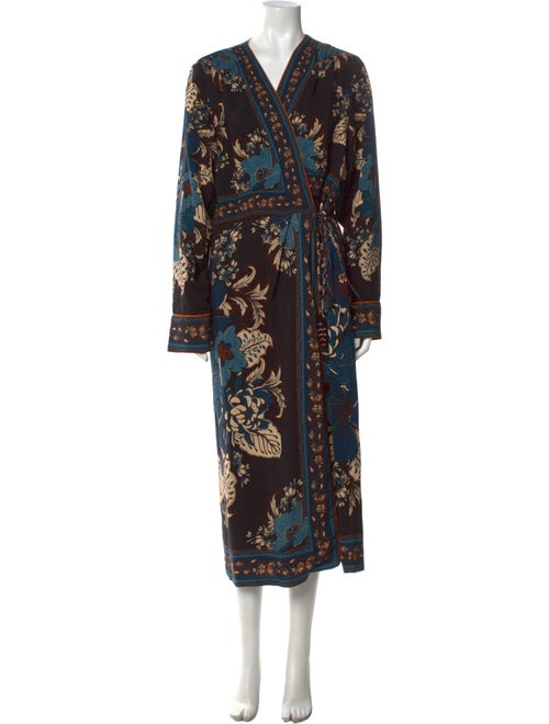 Farm Rio Floral Print Long Dress