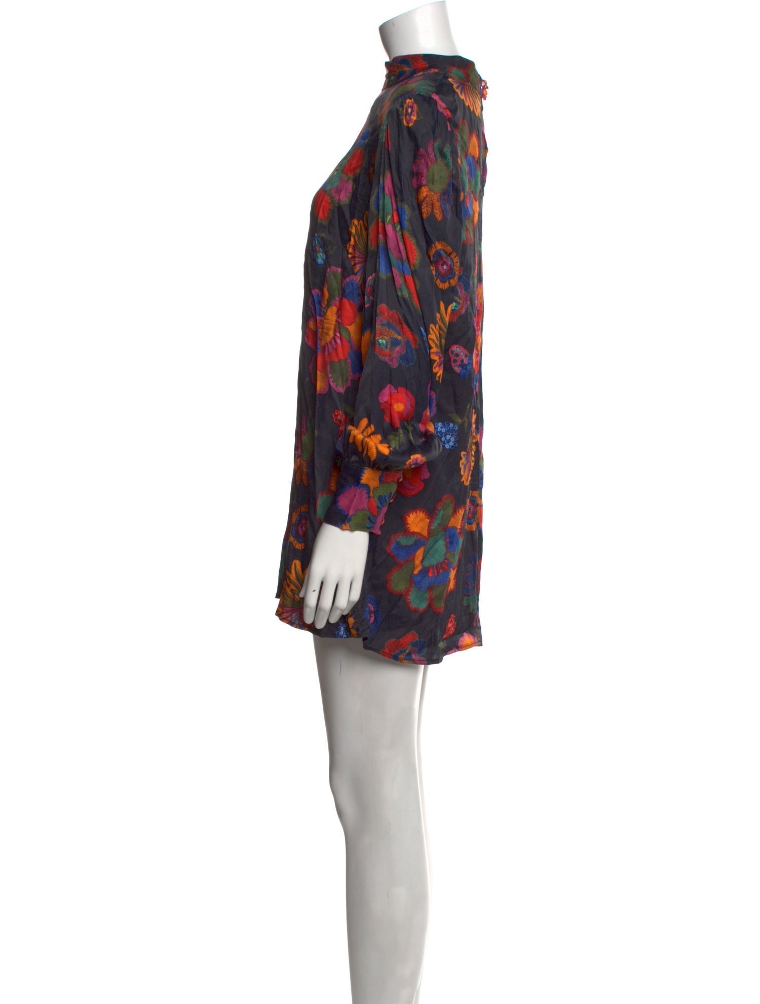 Farm Rio Floral Print Mini Dress