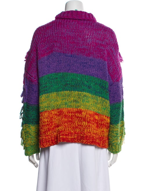 Farm Rio Striped Cowl Neck Sweater