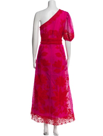 Farm Rio Lace Pattern Long Dress