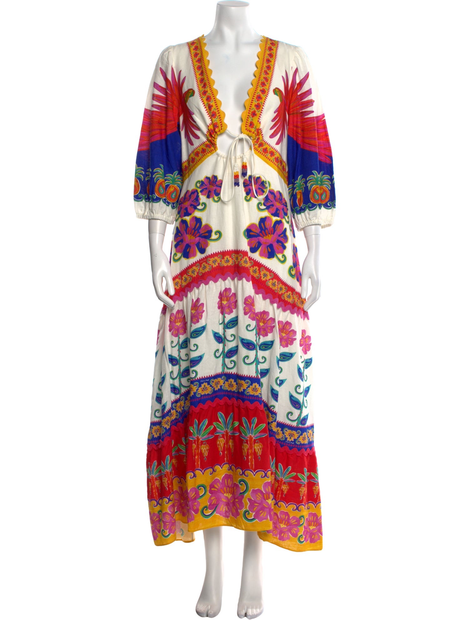 Farm Rio Printed Long Dress