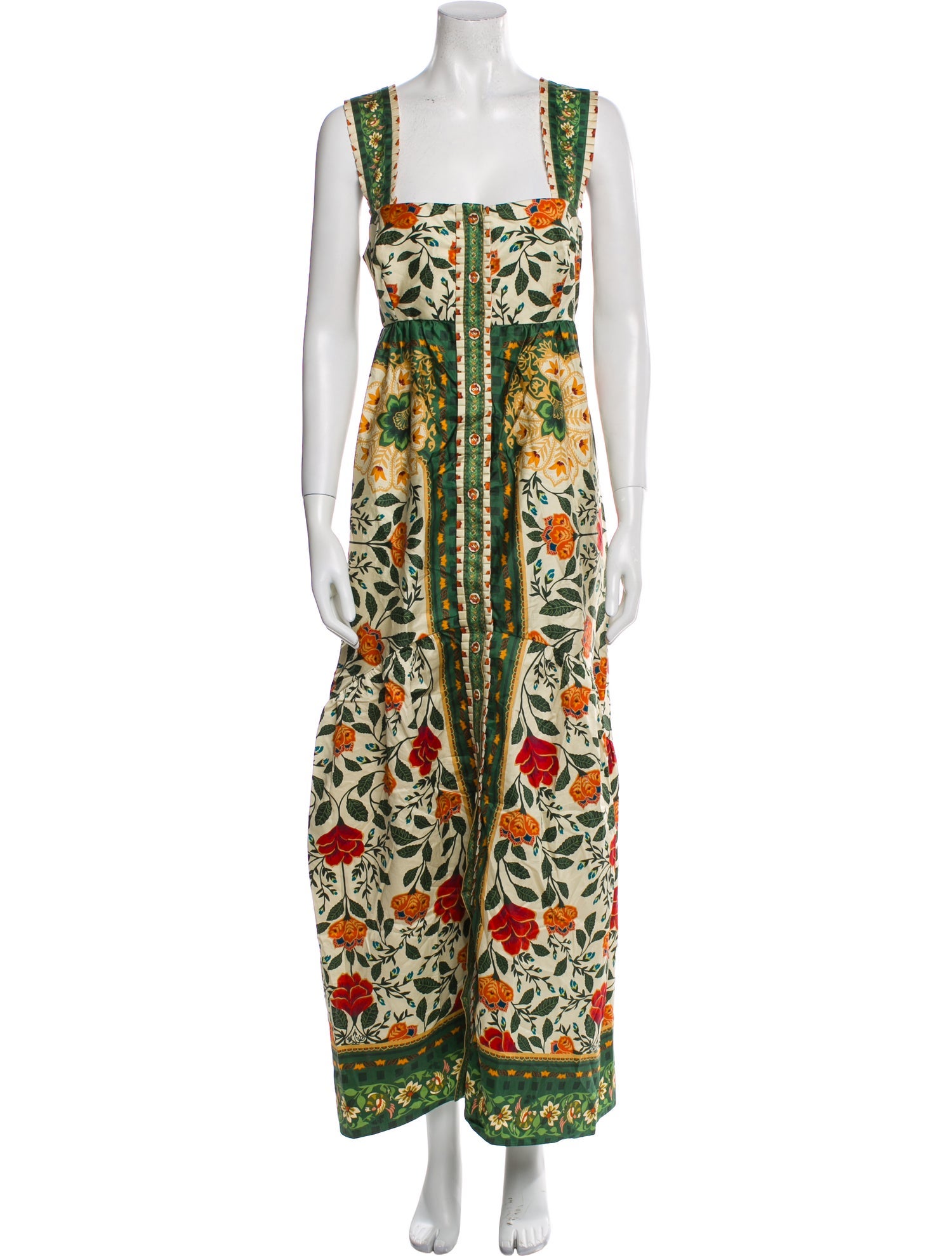 Farm Rio Printed Long Dress w/ Tags