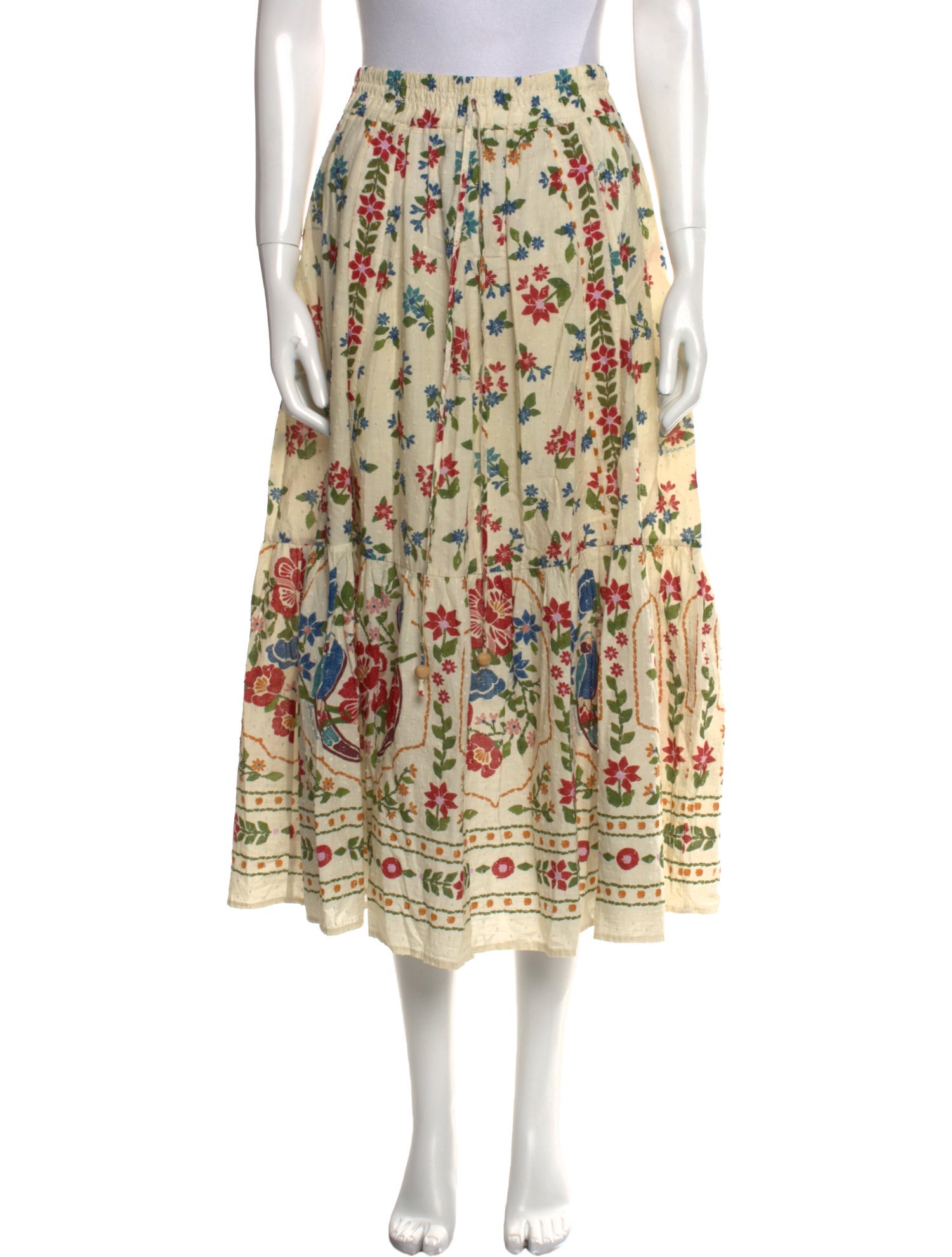 Farm Rio Printed Midi Length Skirt