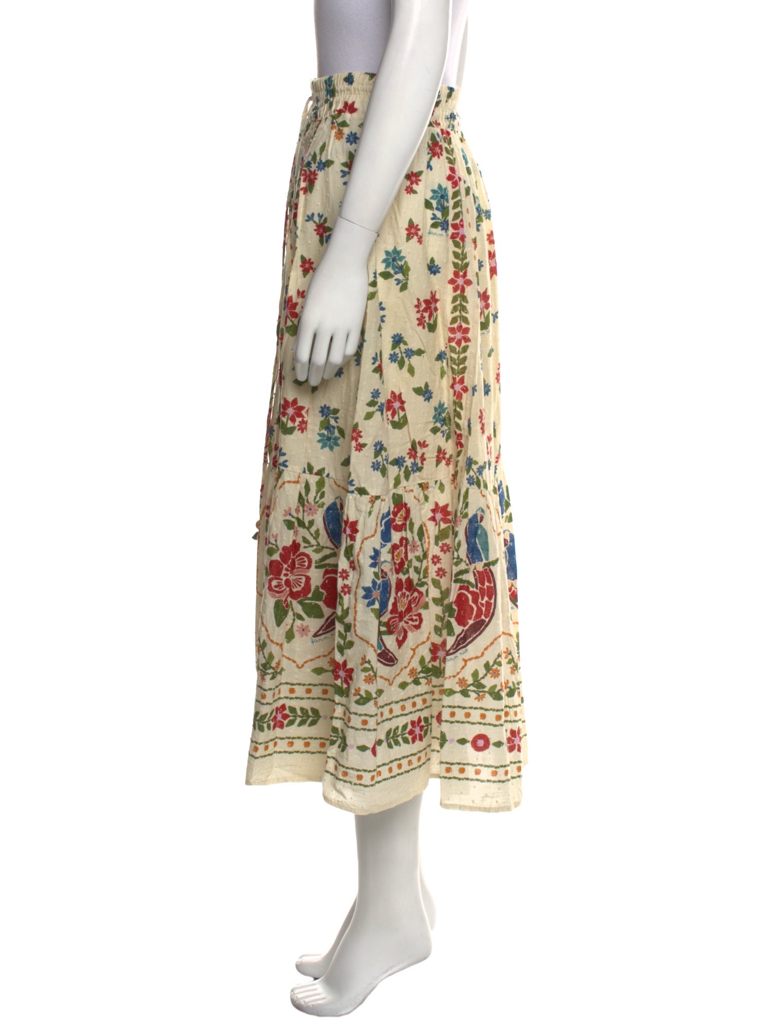 Farm Rio Printed Midi Length Skirt