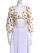 Farm Rio Floral Print Square Neckline Crop Top