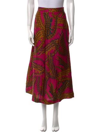 Farm Rio Floral Print Midi Length Skirt