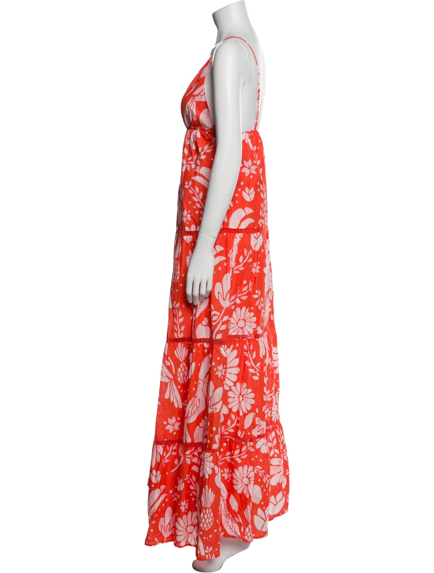 Farm Rio Floral Print Long Dress w/ Tags