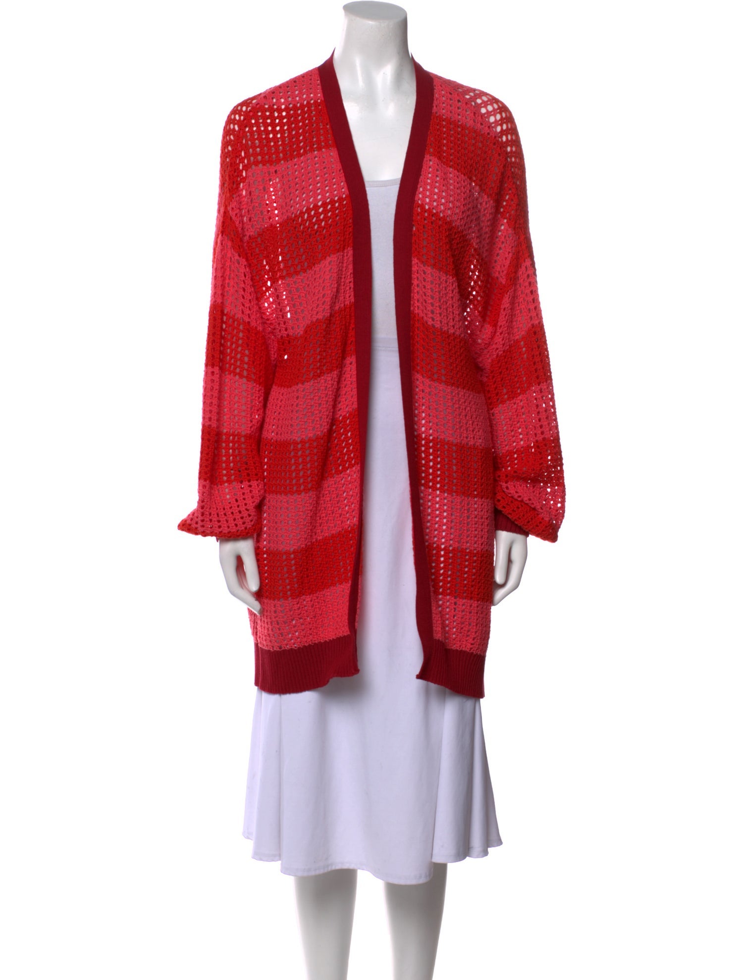 Farm Rio Striped Open Front Sweater w/ Tags