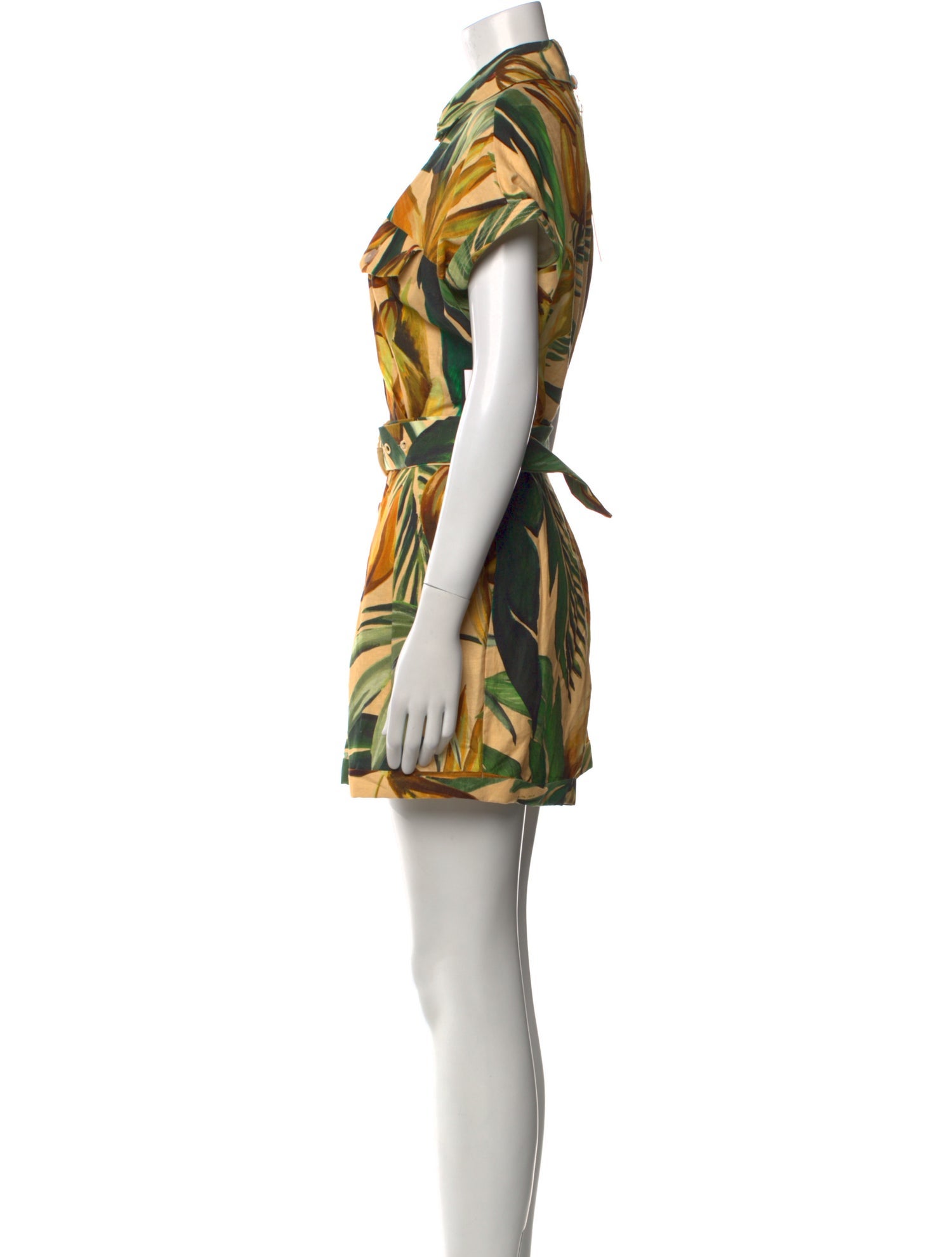 Farm Rio Linen Printed Romper w/ Tags