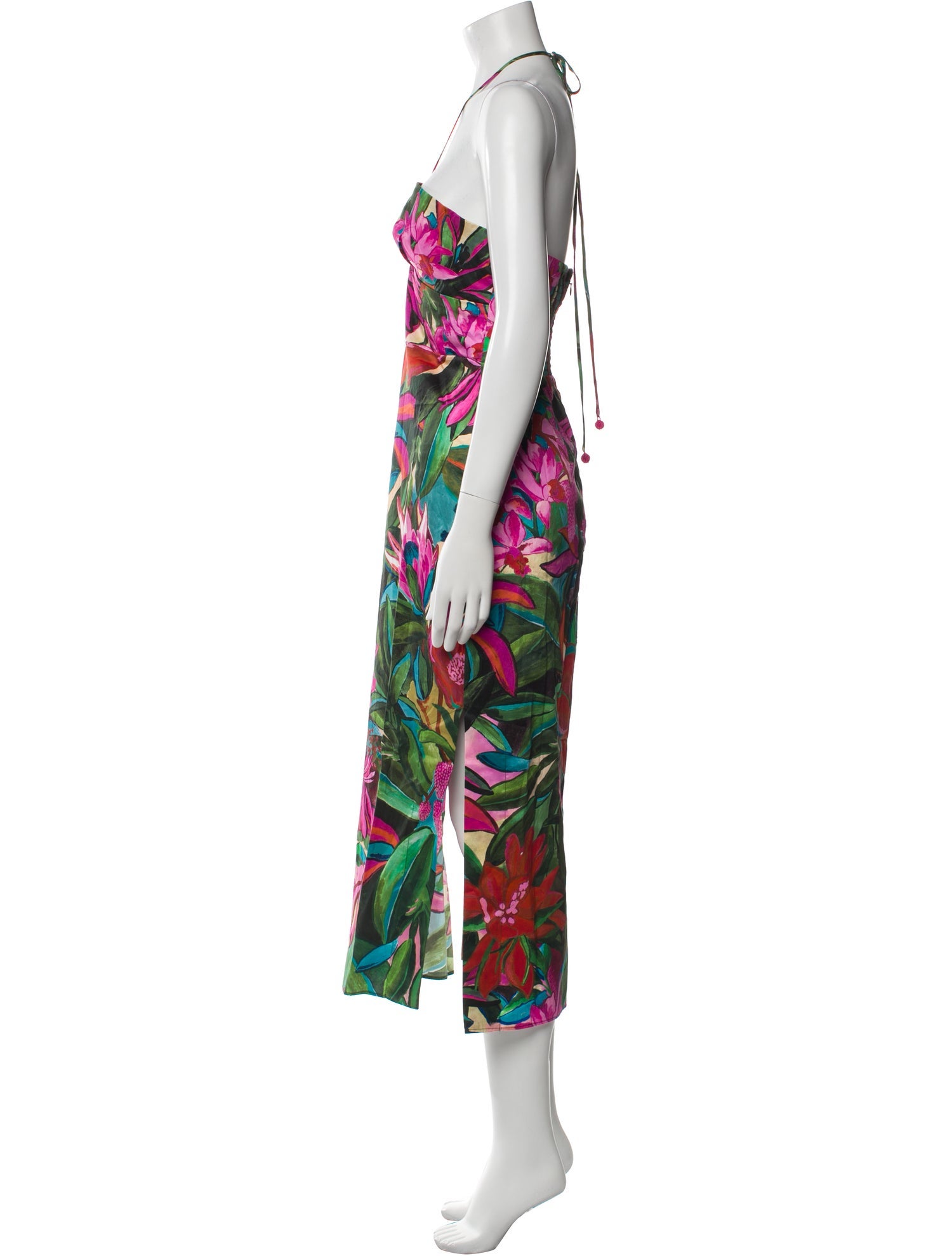 Farm Rio Floral Print Midi Length Dress w/ Tags