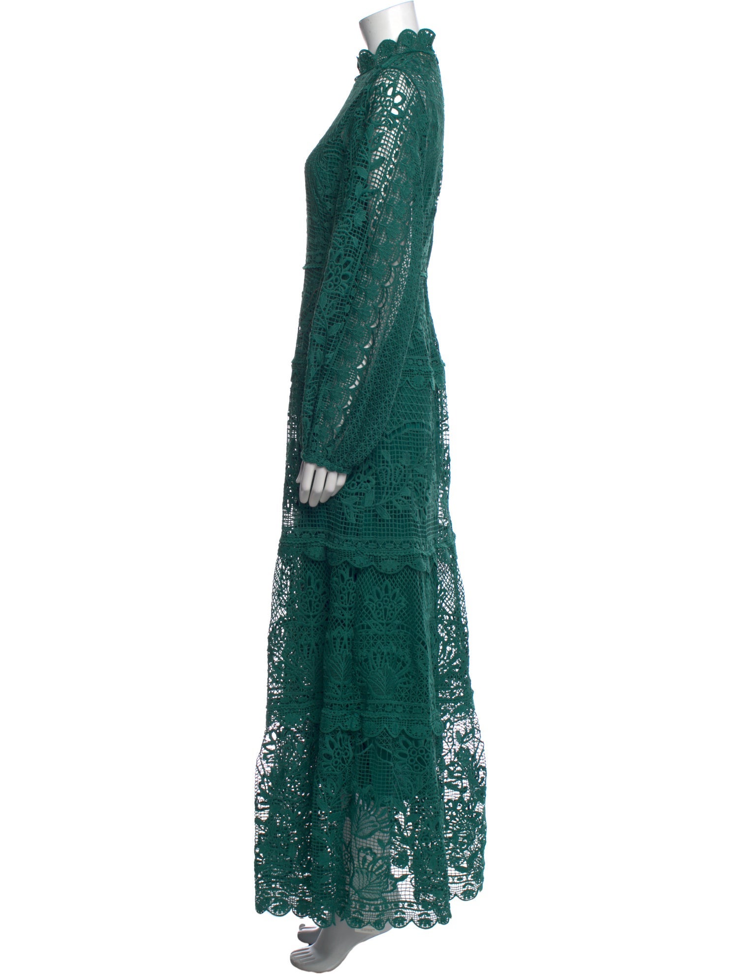 Farm Rio Mock Neck Long Dress