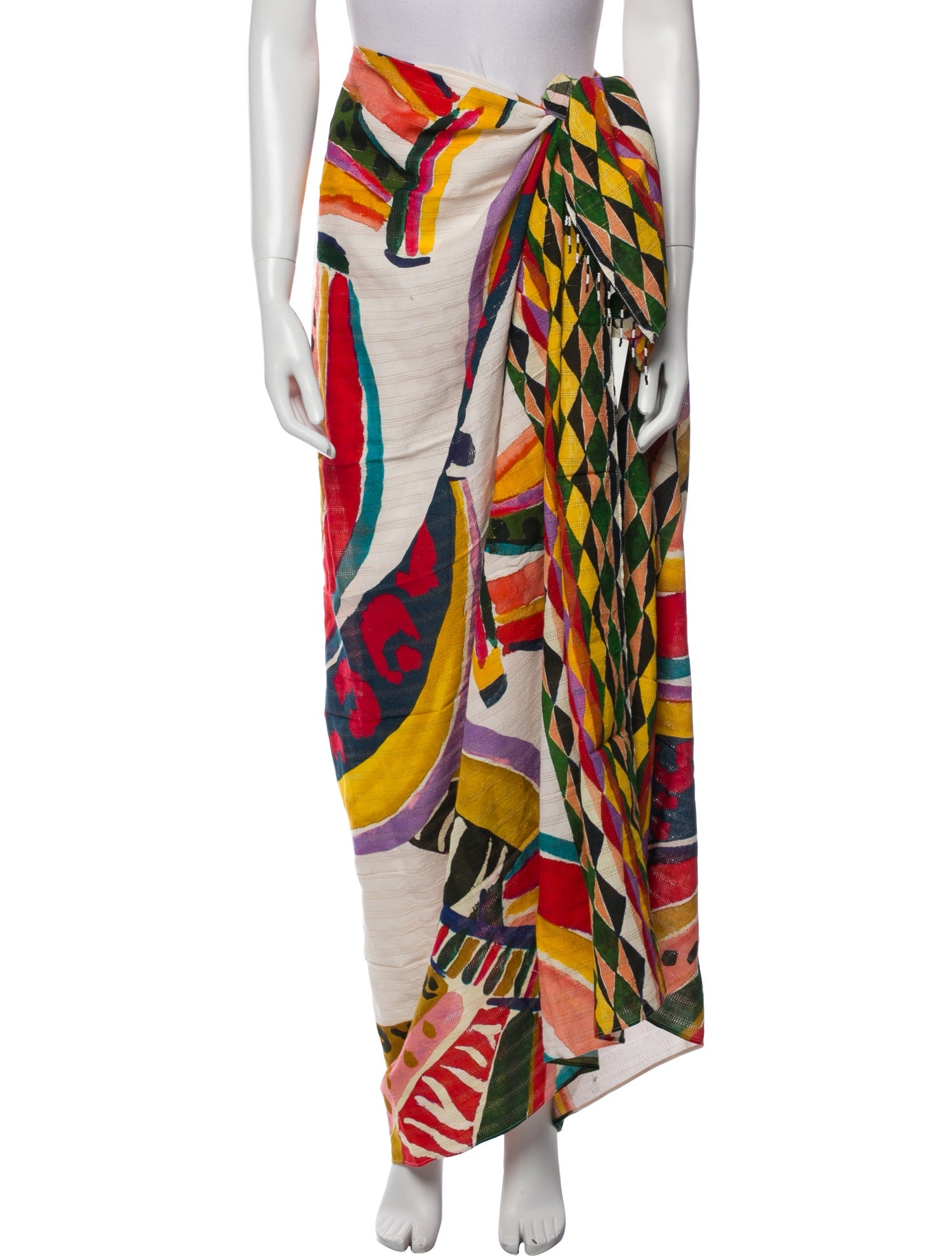 Farm Rio Banana Sarong Printed Cover-Up w/ Tags