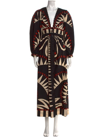 Farm Rio Printed Long Dress