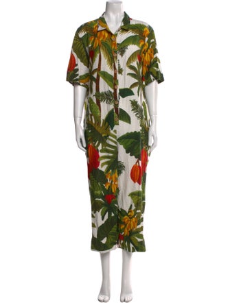 Farm Rio Linen Printed Jumpsuit
