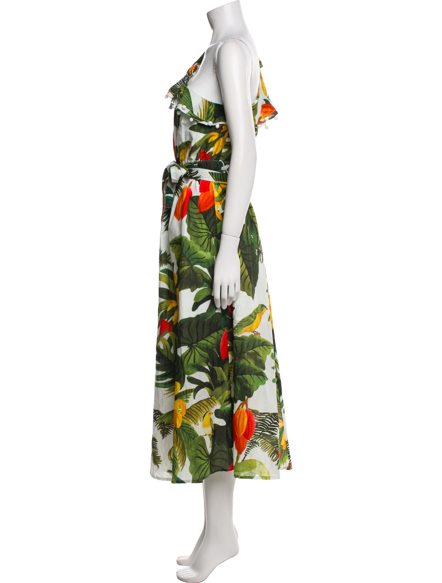Farm Rio Floral Print Long Dress