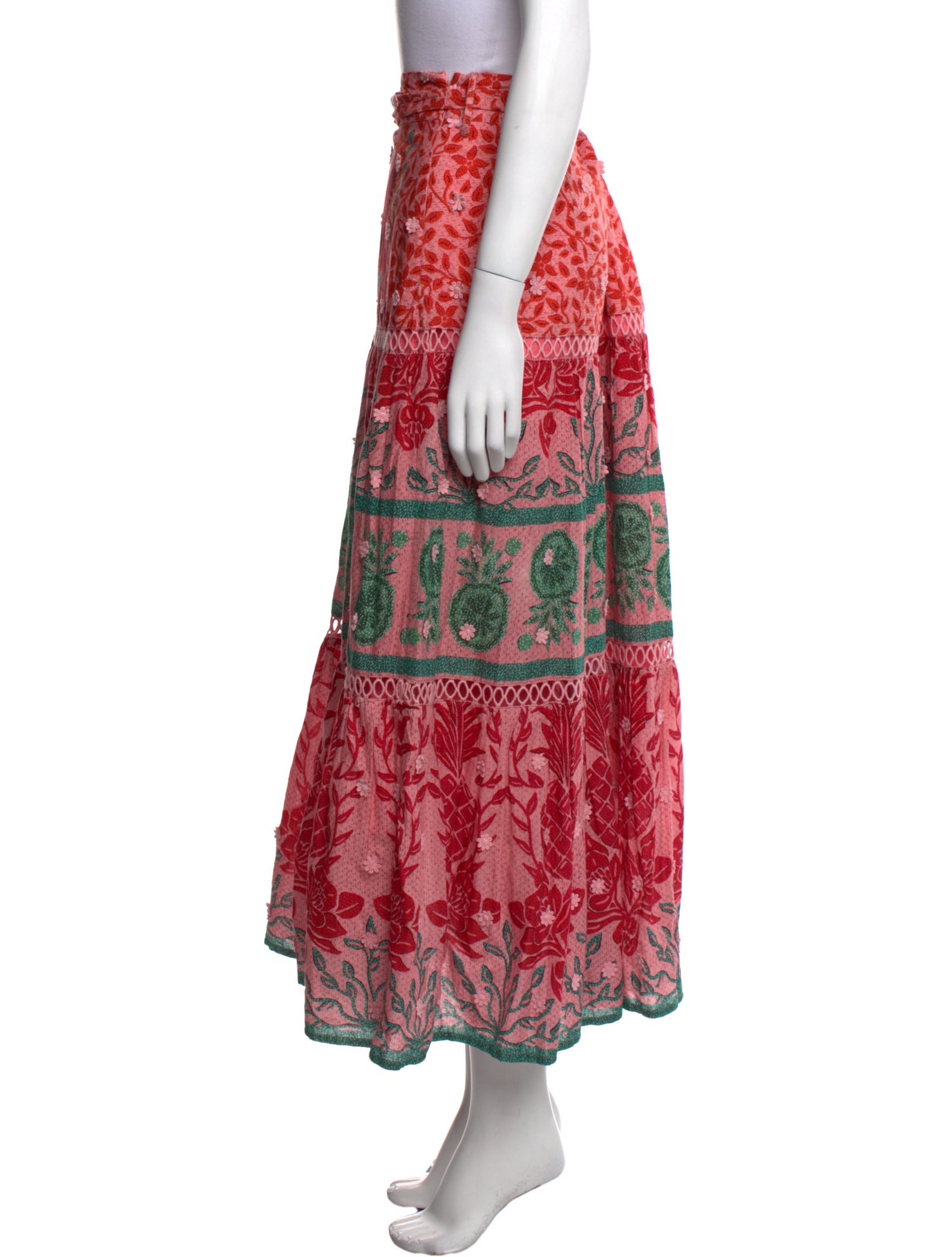 Farm Rio Printed Midi Length Skirt