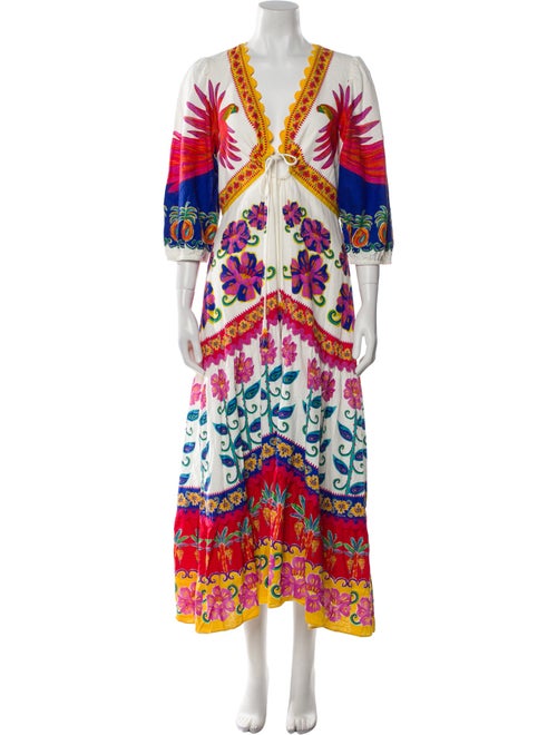 Farm Rio Linen Long Dress