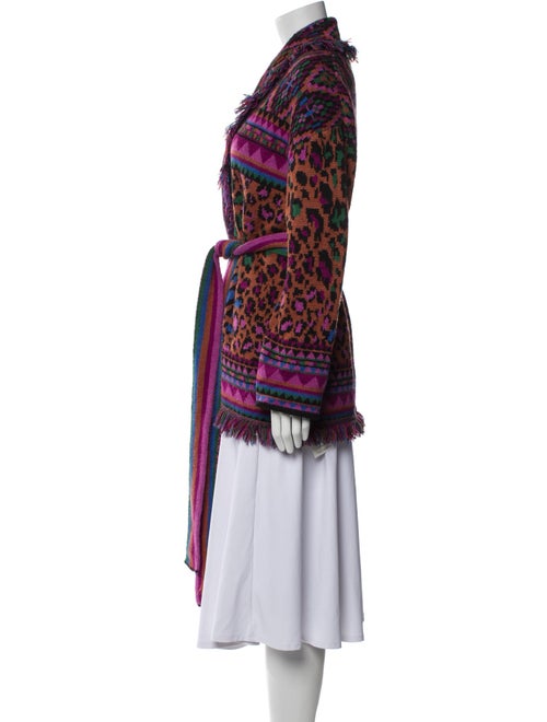 Farm Rio Animal Print V-Neck Sweater