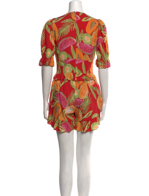 Farm Rio Linen Printed Romper