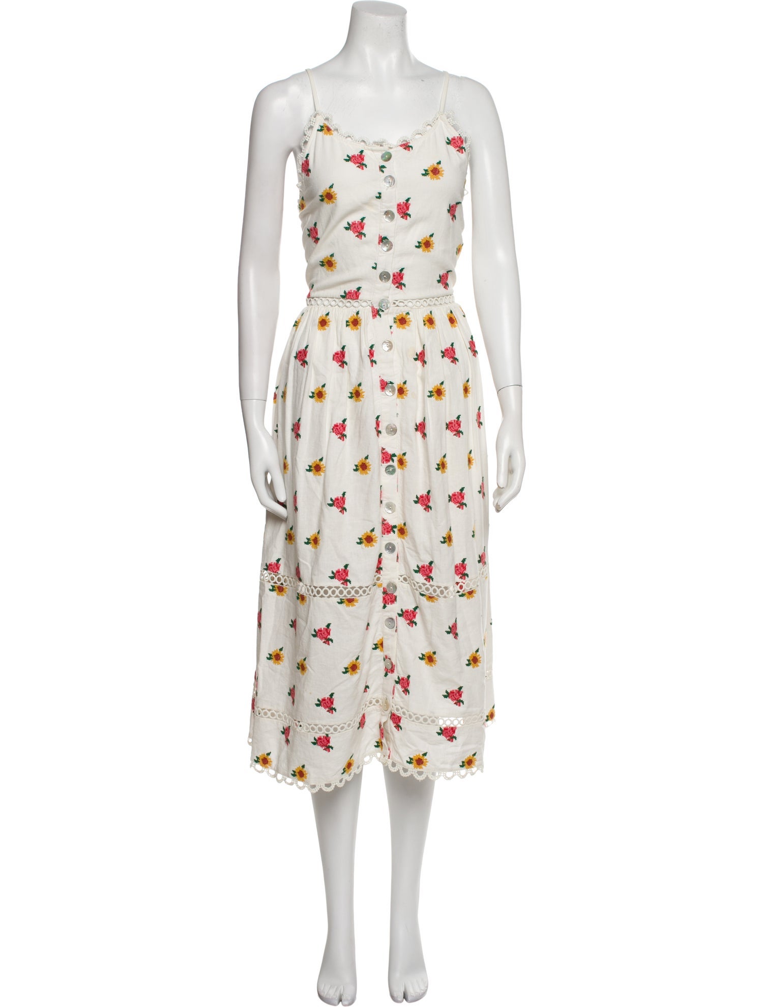 Farm Rio Floral Print Long Dress